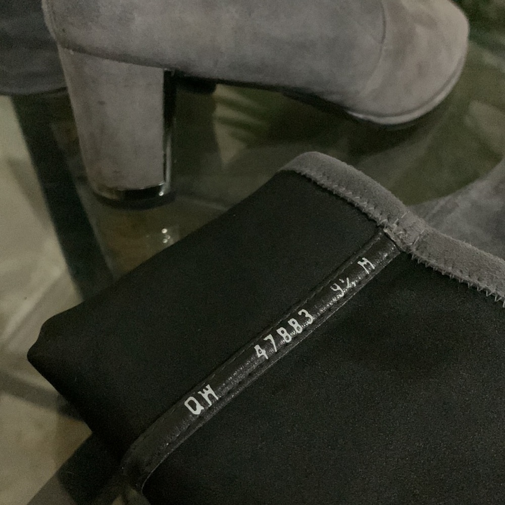 STUART WEITZMAN Suede Metal trim Heel Boots - Picture 9 of 14